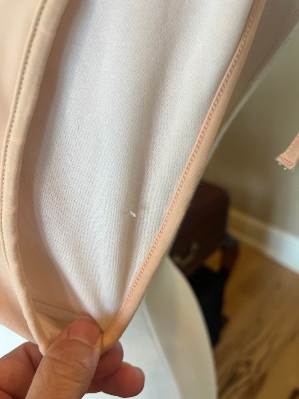 Beige Neutral Apricot Ruffled String Bikini - Picture 6 of 8